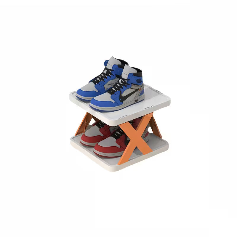 🔥 37% OFF – X-Shape Multi-Tier Foldable Shoe Rack Organizer 👟 Perfect for Entryway & Closet 🏠📦