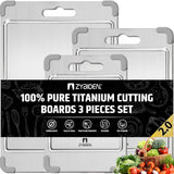 3PCS Titanium Cutting Board Set
