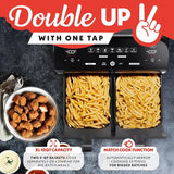 Gourmia 10 Qt Dual Basket Air Fryer