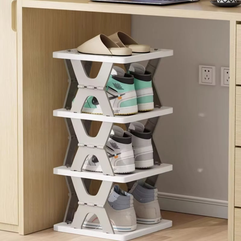 🔥 37% OFF – X-Shape Multi-Tier Foldable Shoe Rack Organizer 👟 Perfect for Entryway & Closet 🏠📦